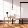 Lampa wisząca Edison ABIGALI-ZA-1 nad wyspę loft złota czarna