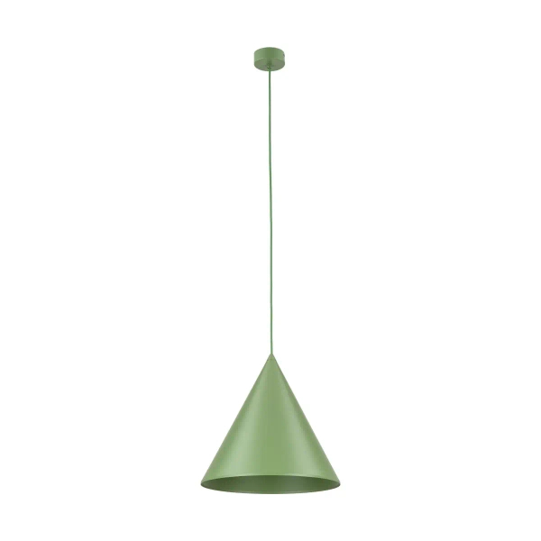Stożkowa lampa wisząca CONO 10887 metalowa zielony