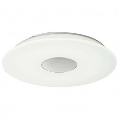 Plafon LAMPA sufitowa NICOLE 41329N Globo okrągła OPRAWA głośnik bluetooth LED RGB 57,5W z efektem gwiazd biała