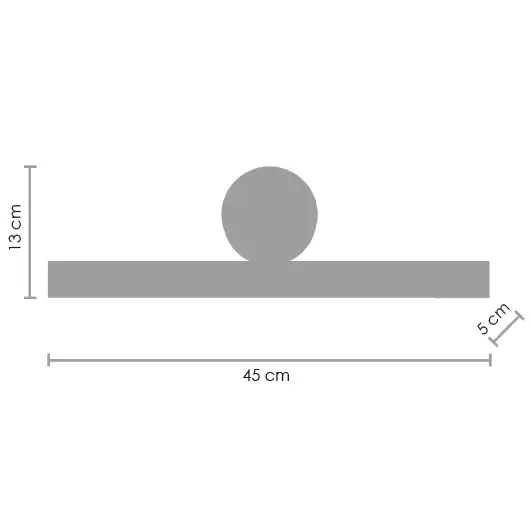 Kinkiet art deco Boogie ST-MD-7014 WALL Step LED 12W 3000K złoty czarny