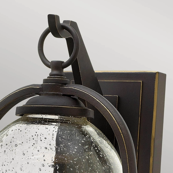 Zewnętrzna lampa ogrodowa HK-QUINCY-M Hinkley na elewację brązowa