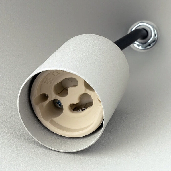 Zwis salonowy stożek Zenith 10880 Nowodvorski nad stół metalowy jasnoszary