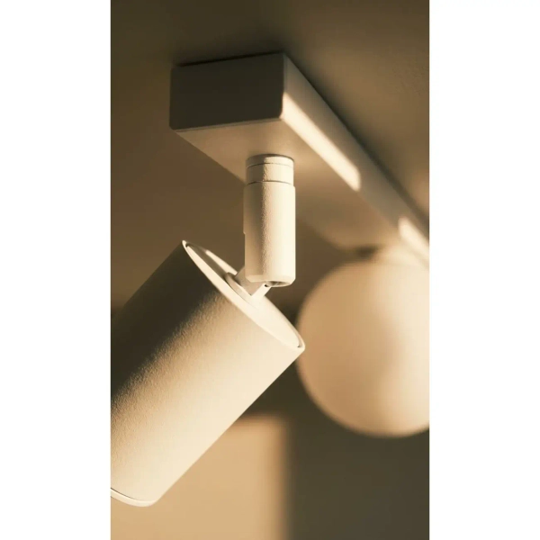 Sufitowa lampa kulista ANDI białe szklane kule reflektorek regulowany tubka K-5495