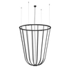 Dekoracyjna lampa zwisająca no. Moon 5145 Shilo druciak czarny