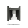 Natynkowa LAMPA sufitowa SL.0355 metalowa OPRAWA plafon tuba biała