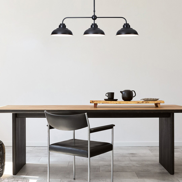 Industrialna lampa wisząca Dragan 5309 czarna do sypialni metalowa