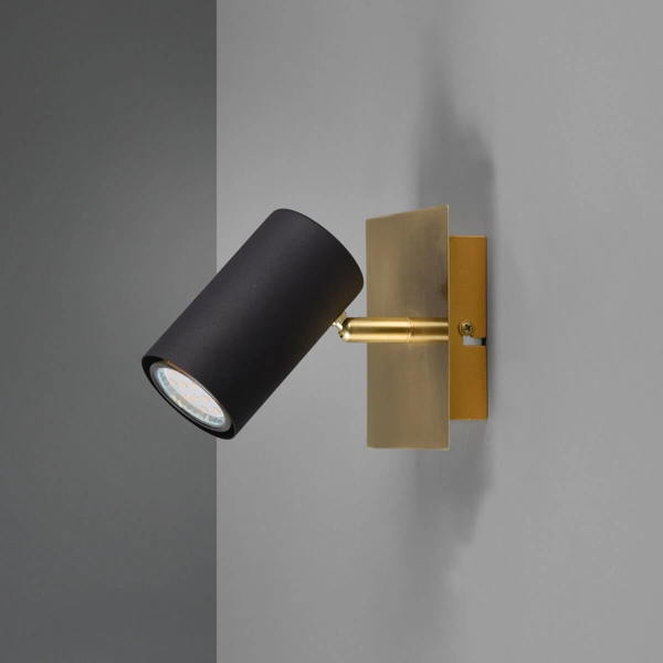 Reflektorek ścienny MARLEY 802400180 Trio rurka punktowy czarny złoty