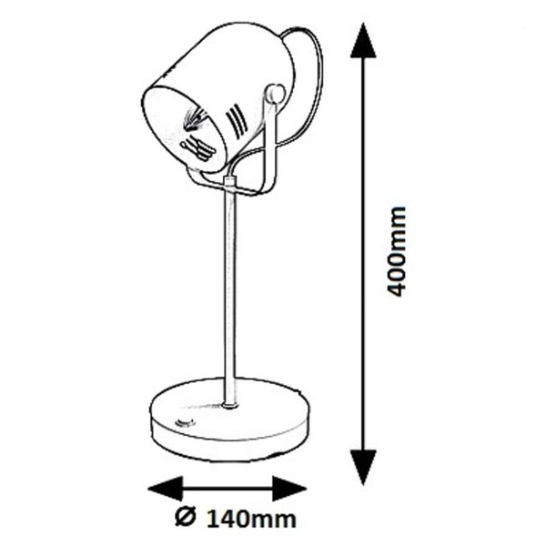Stojąca LAMPA biurkowa MINUET 7015 Rabalux regulowana LAMPKA reflektorek pastelowy biały miętowy