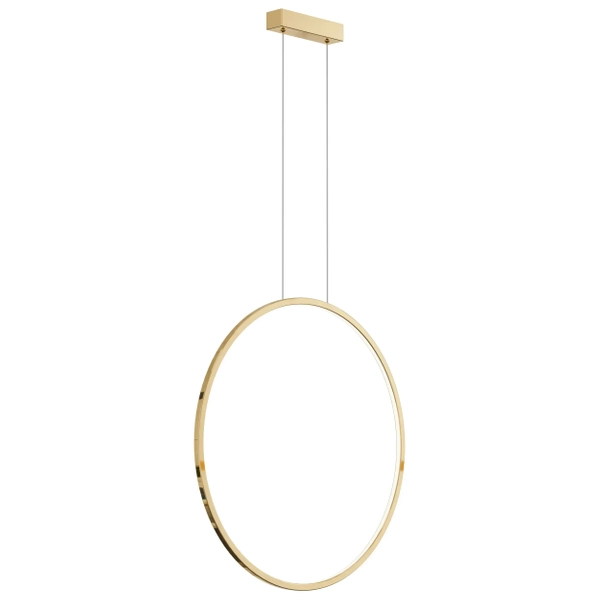 Okrągła lampa wisząca Loop PL0119-65-GD Yaskr LED 28W 3000K IP44 złota
