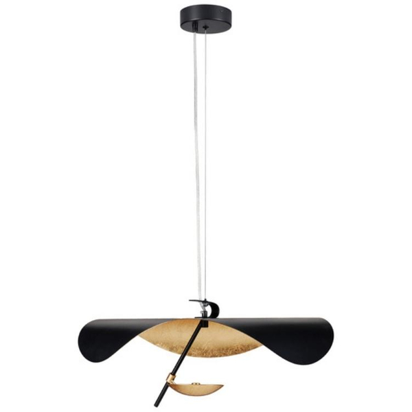 Designerska lampa wisząca Enigma ST-8821P-60 Step LED 13 czarna złota
