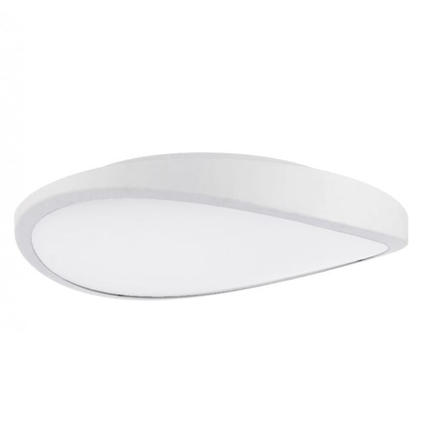 Biała lampa sufitowa Circulo nad łóżko nieregularny kształt
