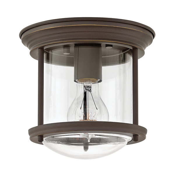 Plafon QN-HADRIAN-MINI-F-OZ-CLEAR do łazienki brązowy