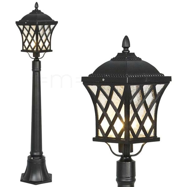 Stojąca LAMPA zewnętrzna TAY 5294 Nowodvorski metalowa OPRAWA ogrodowa latarenka IP23 czarna