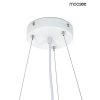 Wisząca lampa do jadalni NIDO biała MSE1501100451 7xE27 nad stół