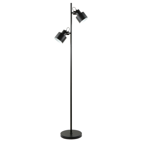 Podłogowa lampa do salonu Draco A4022A-MBK Zumaline regulowana czarna