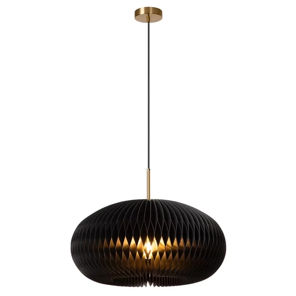 Wisząca lampa z papieru ARMONI 42401/52/30 Lucide czarny złoty