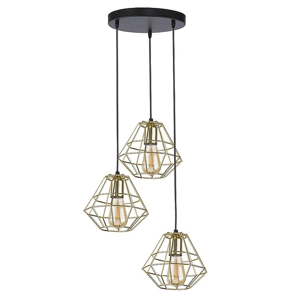 Lampa wisząca kaskadowa okrągła Diamond 4451 TK Lighting czarna złota