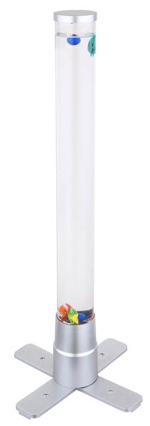Dekoracyjna lampka podłogowa Mendoza z rybkami LED RGB 0,06W srebrna