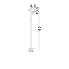 Zewnętrzna lampa stojąca SALVIRA LE75166 LED 7W 3000K IP65 czarna