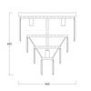 Plafon glamour Amedeo FC17106/4+1-GLD sufitowa lampa złota kuchni
