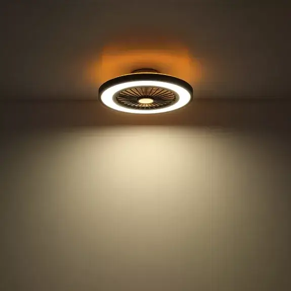 Sufitowa lampa wentylator BLIZZAK 3653 LED 45W 3000-6500K czarny biały