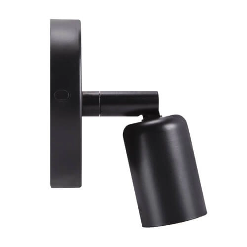 Regulowana LAMPA ścienna UNO 03813 Ideus metalowa OPRAWA kinkiet reflektorek czarny