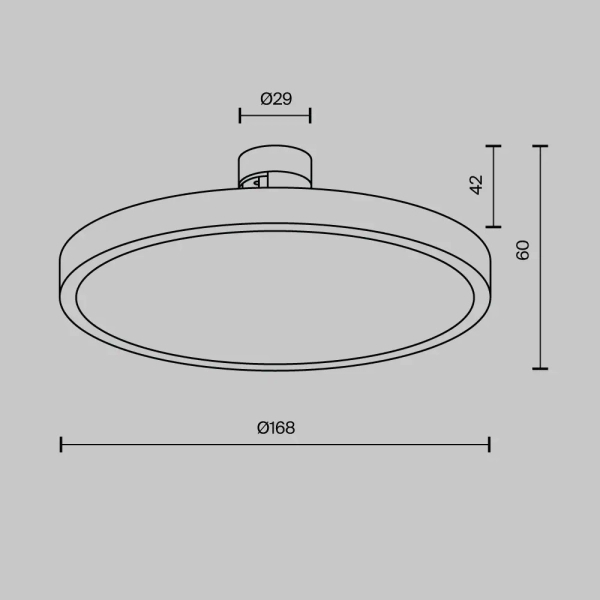 Lampa do szyn magnetyczna Plato TR153-1-10W2.7K-BS-DE LED 10W 2700K mosiądz