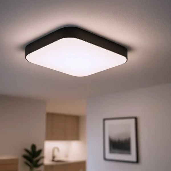 Ledowy plafon sufitowy Nemo ML1835 LED 11W 4000K kwadratowy czarny