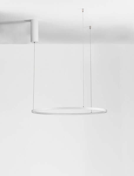Biała lampa wisząca TOLUCA LE42783 do sypialni LED 36W 3000K ring