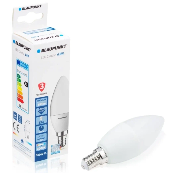 Zestaw 10 szt żarówek Blaupunkt E14-7W-NW-10 LED 7W białe