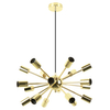 Wielopunktowa lampa wisząca Mandi A8181-18-GD Zumaline sputnik metal złoto
