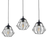 Lampa wisząca druciane klatki Diamond 6203 TK Lighting loft czarna