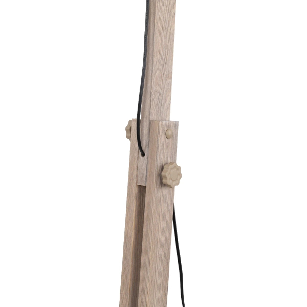 Naturalna podłogowa lampa Oslo Sabia 16130 drewniana beżowy