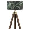 Podłogowa lampa drewniana Easel EAS4947+BAM8655 Dar Lighting abażur zielony brąz wenge