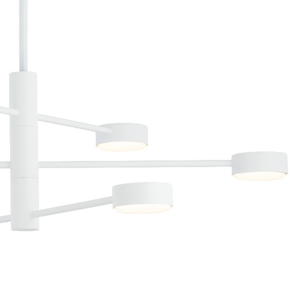 Loftowa LAMPA sufitowa ORBIT 7942 Nowodvorski regulowane pręty sticks molekuły do sypialni białe
