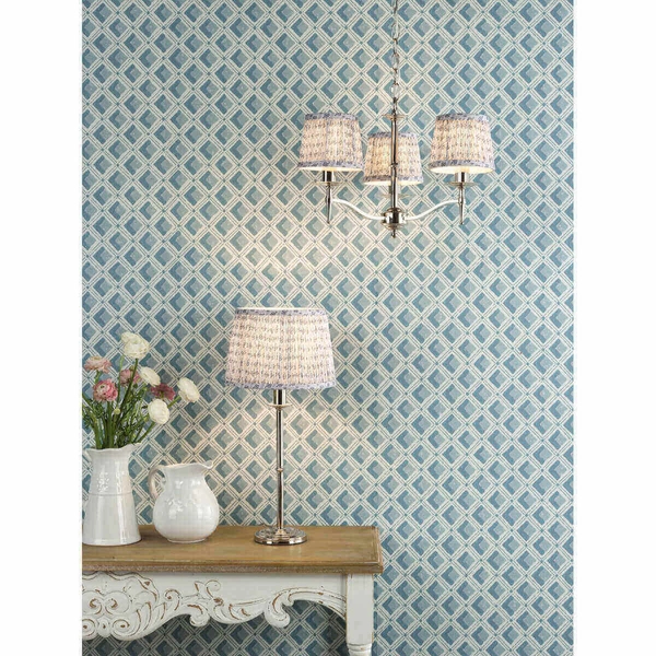 Potrójna lampa wisząca Marble MAR5338-EH Dar Lighting do kuchni na łańcuchu srebrna