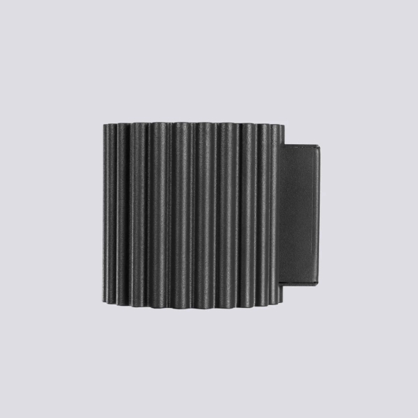 Lampa ścienna AURA czarna SL.1786 ryflowana tuba 1xG9