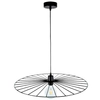 Lampa wisząca ANTONELLA 189449104 loftowa metalowy druciany kapelusz czarny