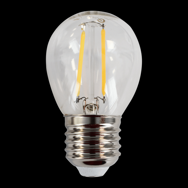 Żarówka filamentowa LED 2W E27 G45 2700K biała ciepła