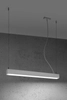 Prostokątna LAMPA wisząca PINNE SOL TH032 metalowa OPRAWA liniowa zwis LED 22W 4000K listwa biała