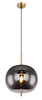 Wisząca lampa kulista Blacky 15345H 1MM mosiądz przydymiona