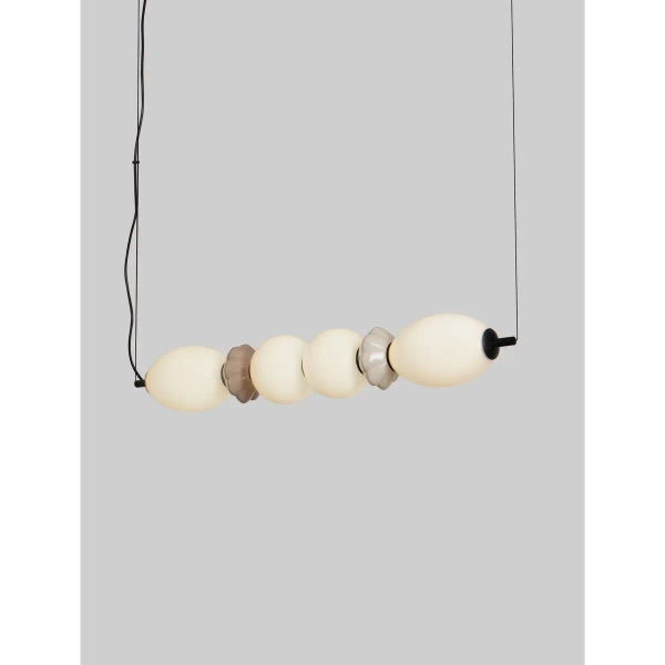 Lampa wisząca MONRETA LE45233 LED 28W 3000K nad wyspę mokka biała