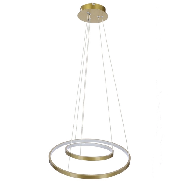 Lampa wisząca LED Lune 32-76281 Candellux 40W pierścienie ringi złote