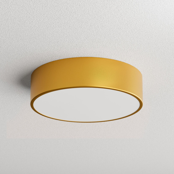 Sufitowa lampa okrągła 137623691873 złoty plafon do jadalni