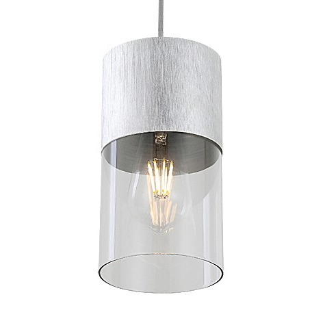 Wisząca lampa szklana Zelkova 3154 zwis nad wyspę do kuchni aluminium