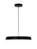 Wisząca lampa ledowa Coruna okrągła 41W 3000K do sypialni czarna