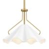 Lampa wisząca nad stół Mejia QZ-MEJIA-1P-S-AB  mosiądz biały
