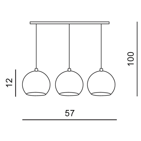 Kuchenna lampa wisząca Gulia AZ0637 nad wyspę chrom