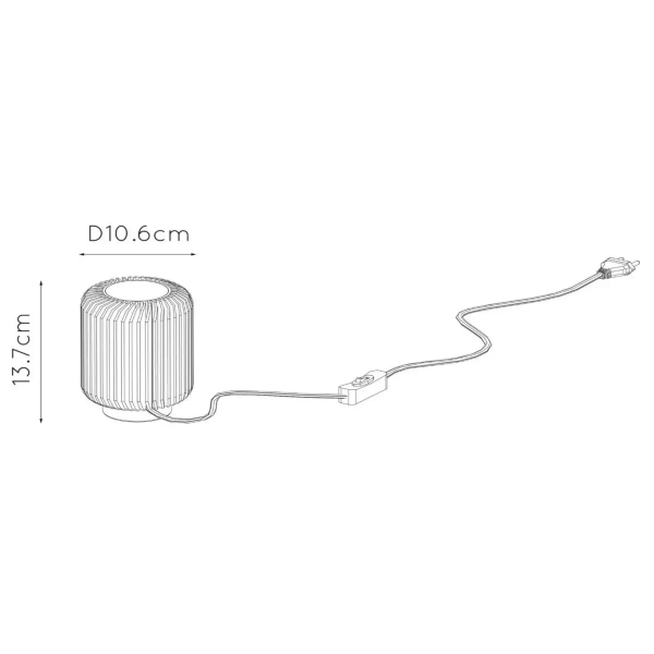 Stołowa lampka TURBIN 26500/05/02 Lucide LED 5W 3000K złota