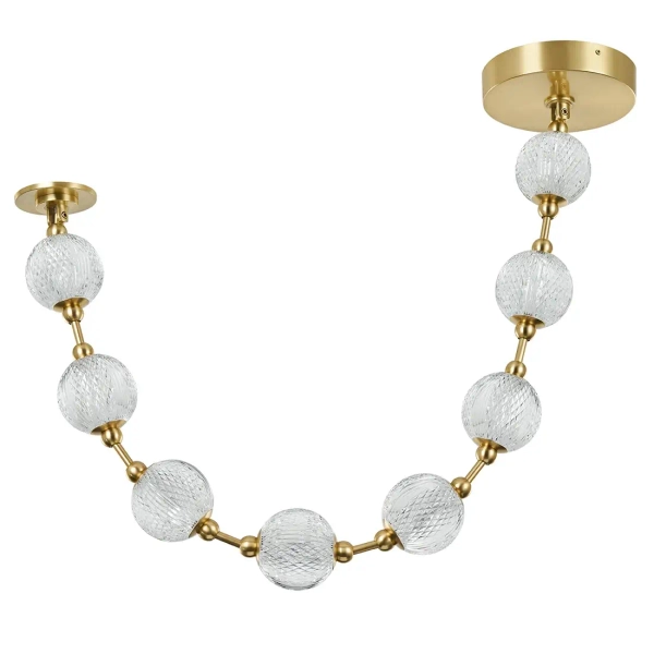 Regulowana lampa sufitowa Marni QN-MARNI-8P-148-NBR LED 38W 3000K mosiądz